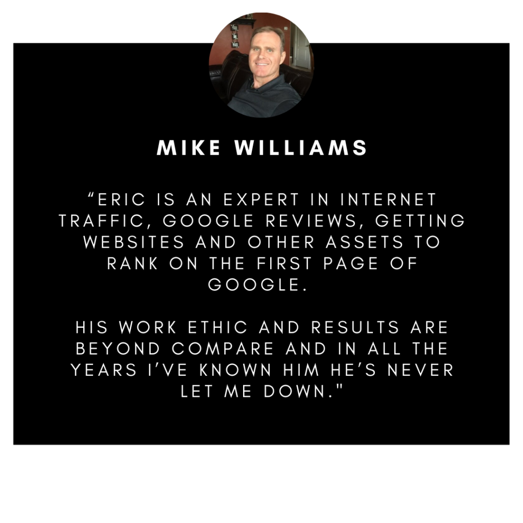 Mike Williams for Eric DBS